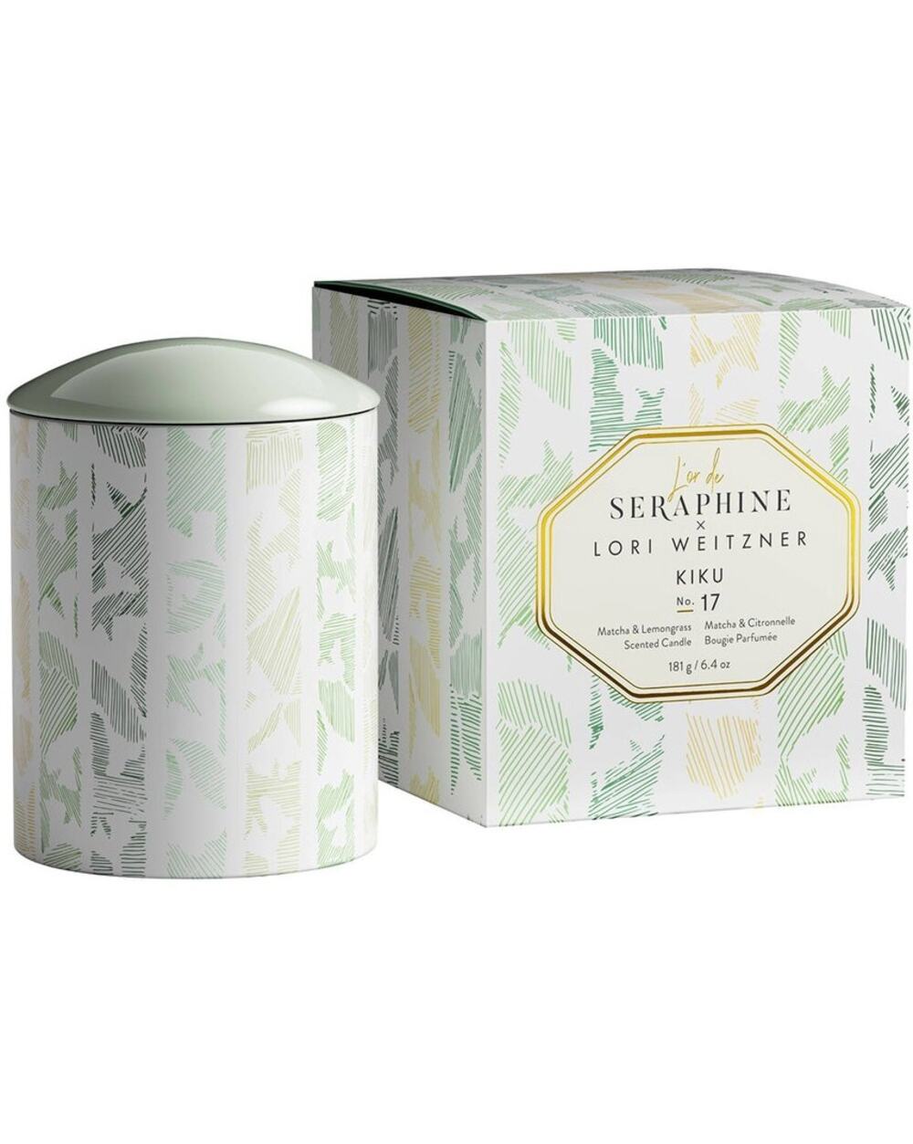 L'OR DE SERAPHINE x Lori Weitzner Candle Kiku No.17 6.4 oz NEW IN BOX